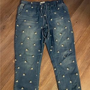 Mickey Mouse Denim jogger pants